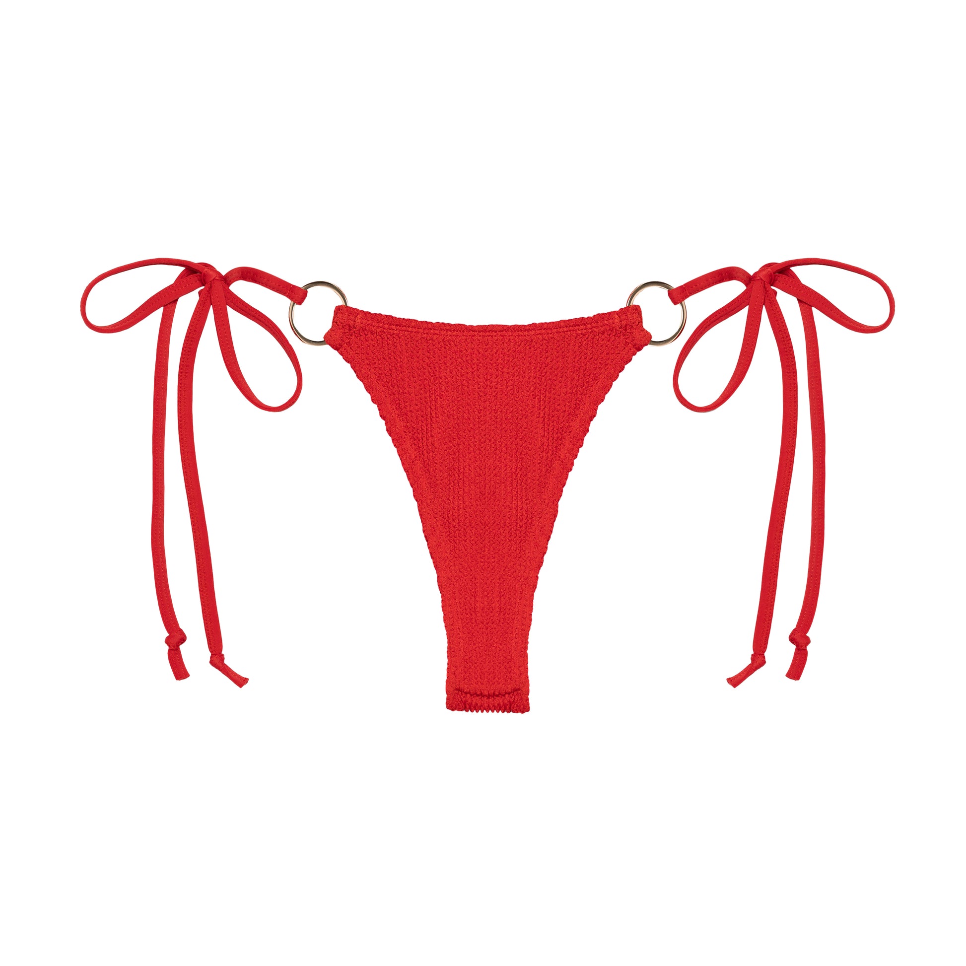 Tulum String Bottom - Cherry Red – NIA LYNN