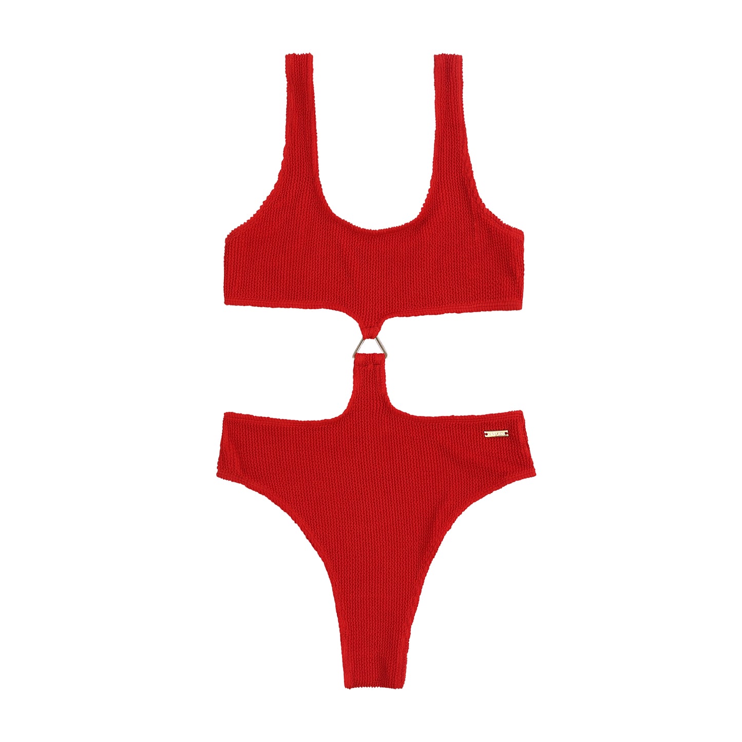 Exuma Cherry Red Cut Out One-Piece